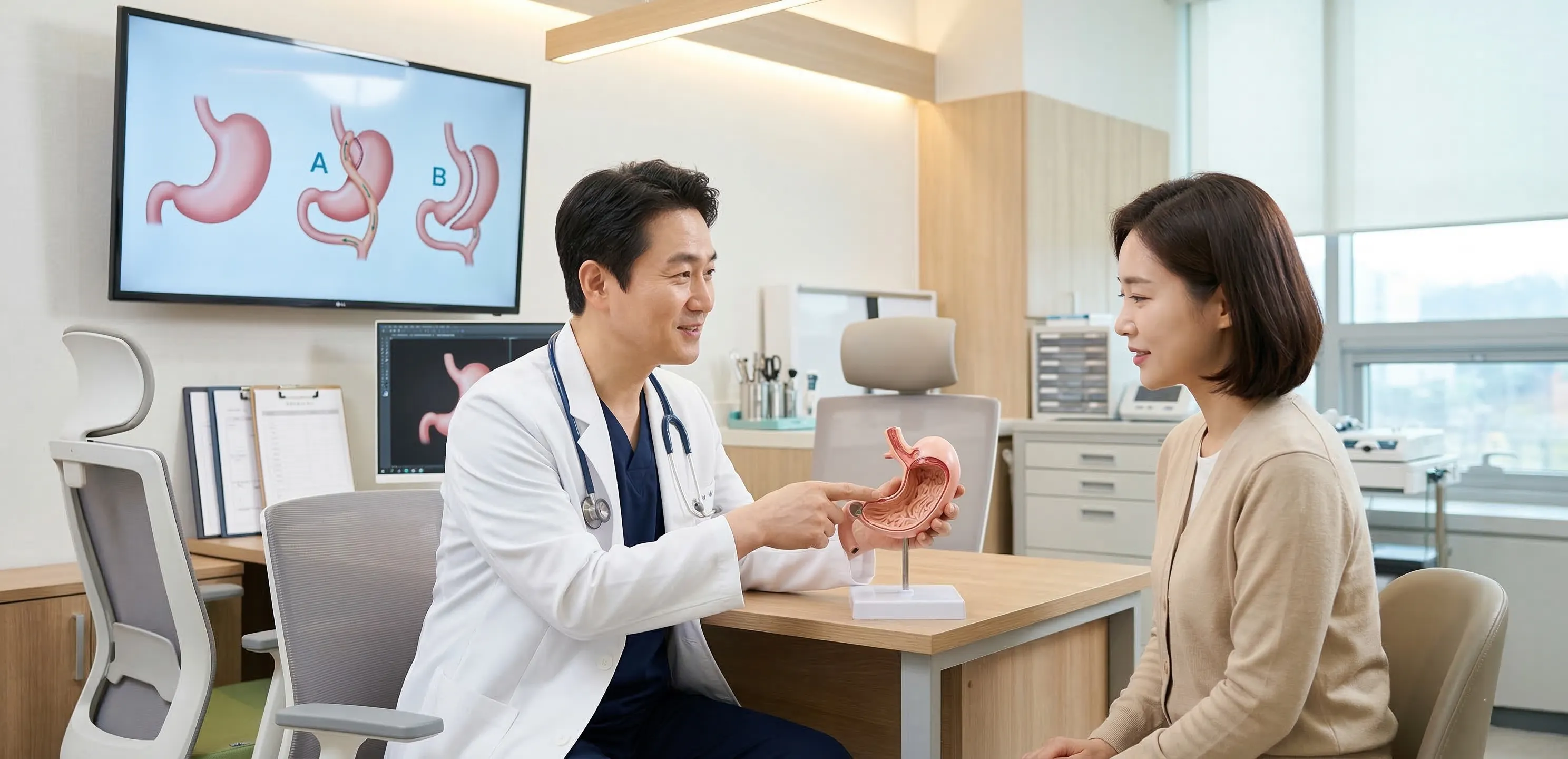 위소매절제술 vs 루와이형 위우회술